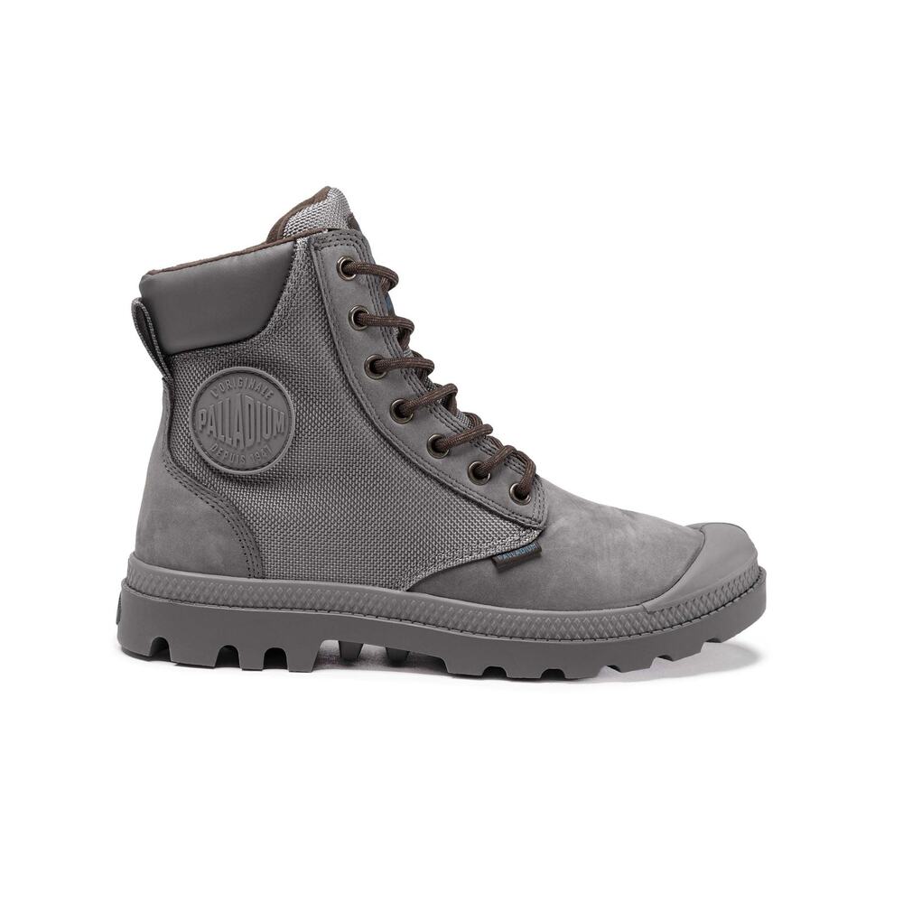 NEW Palladium Pampa Sport Cuff WPN Boots 73234-070-M Granite Gray Mens Size 4.5 - Picture 1 of 9